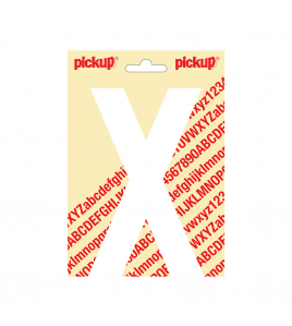 PLAKLETTER NOBEL 150MM WIT X