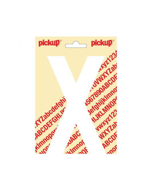 PLAKLETTER NOBEL 150MM WIT X