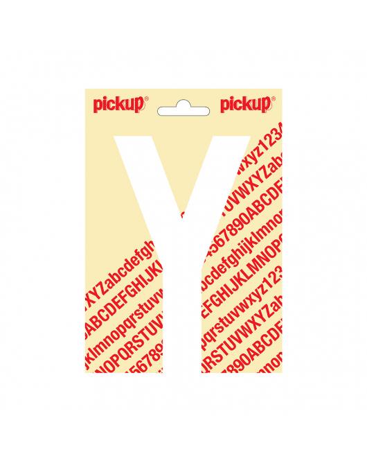 PLAKLETTER NOBEL 150MM WIT Y