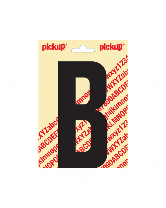 PLAKLETTER NOBEL 150MM ZWART B