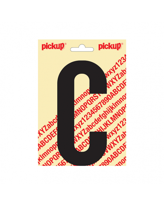 PLAKLETTER NOBEL 150MM ZWART C