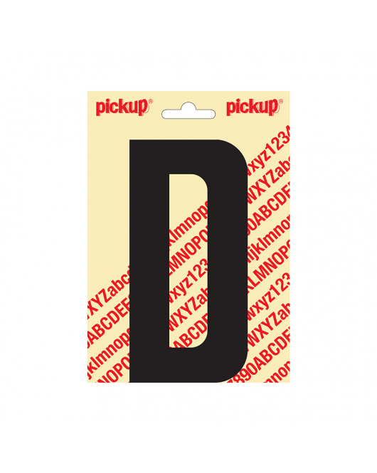PLAKLETTER NOBEL 150MM ZWART D