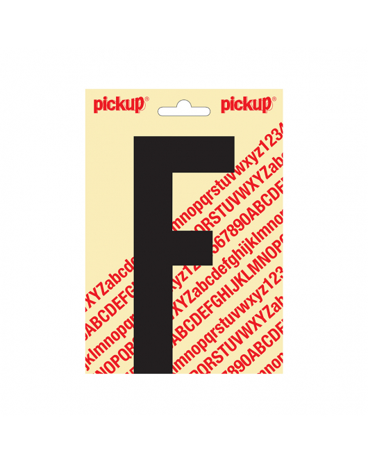 PLAKLETTER NOBEL 150MM ZWART F