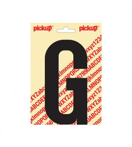 PLAKLETTER NOBEL 150MM ZWART G