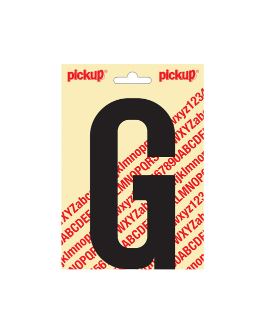 PLAKLETTER NOBEL 150MM ZWART G