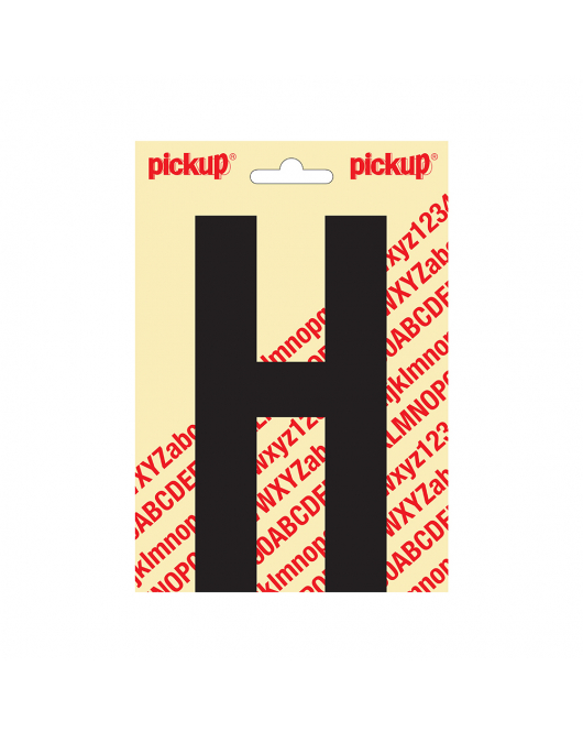 PLAKLETTER NOBEL 150MM ZWART H