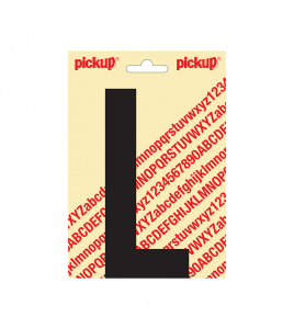 PLAKLETTER NOBEL 150MM ZWART L