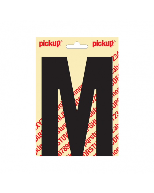 PLAKLETTER NOBEL 150MM ZWART M