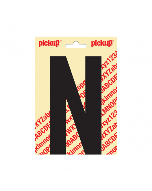 PLAKLETTER NOBEL 150MM ZWART N