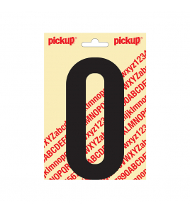 PLAKLETTER NOBEL 150MM ZWART O