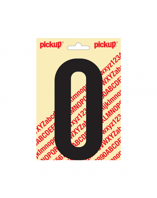 PLAKLETTER NOBEL 150MM ZWART O