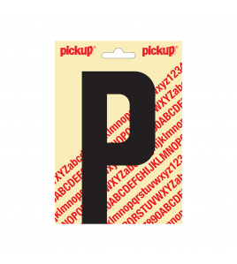 PLAKLETTER NOBEL 150MM ZWART P