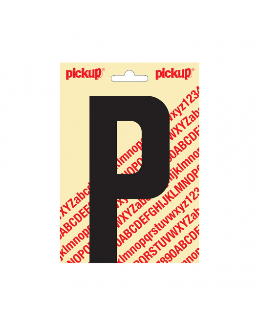 PLAKLETTER NOBEL 150MM ZWART P