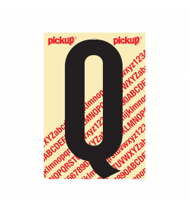 PLAKLETTER NOBEL 150MM ZWART Q