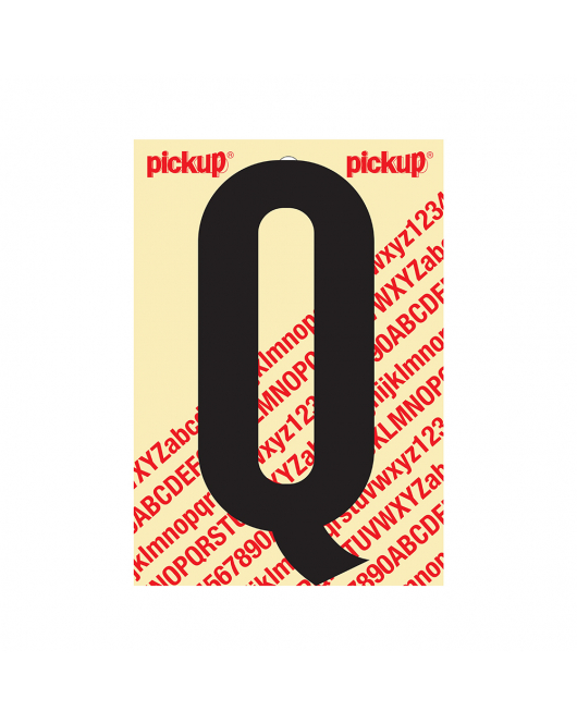 PLAKLETTER NOBEL 150MM ZWART Q
