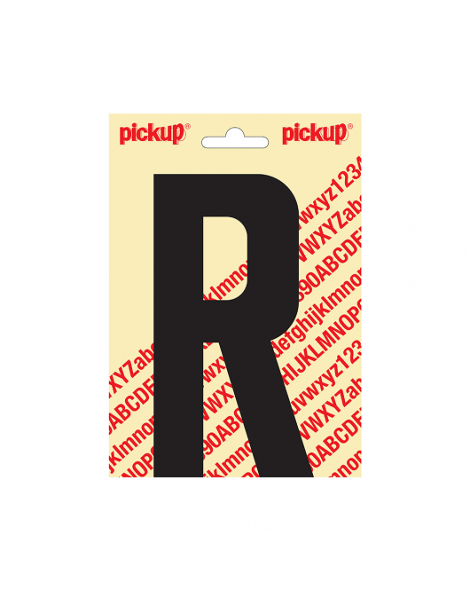 PLAKLETTER NOBEL 150MM ZWART R