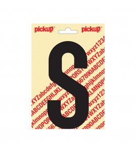 PLAKLETTER NOBEL 150MM ZWART S