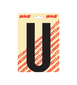 PLAKLETTER NOBEL 150MM ZWART U