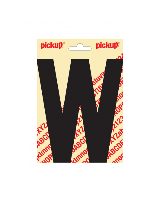 PLAKLETTER NOBEL 150MM ZWART W