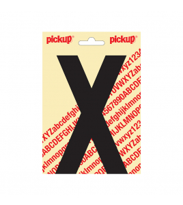 PLAKLETTER NOBEL 150MM ZWART X