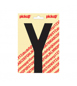 PLAKLETTER NOBEL 150MM ZWART Y