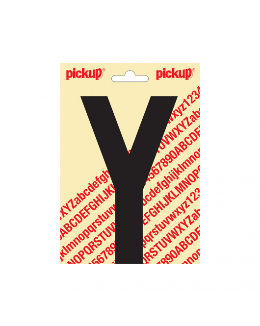 PLAKLETTER NOBEL 150MM ZWART Y