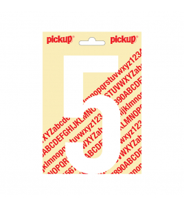 PLAKCIJFER NOBEL 150MM WIT 5