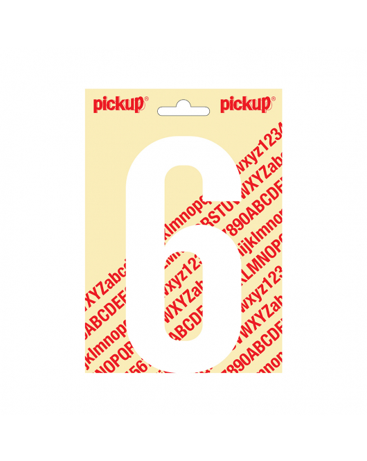 PLAKCIJFER NOBEL 150MM WIT 6