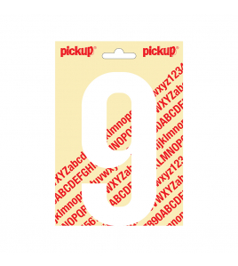 PLAKCIJFER NOBEL 150MM WIT 9