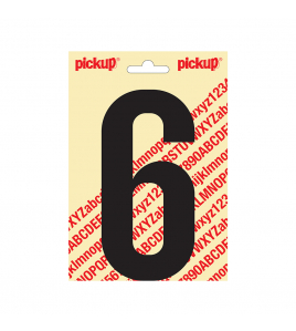 PLAKCIJFER NOBEL 150MM ZWART 6