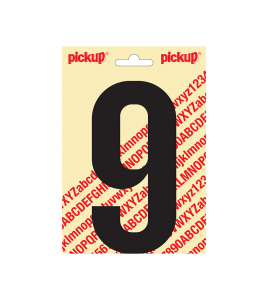 PLAKCIJFER NOBEL 150MM ZWART 9