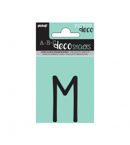 PLAKLETTER MILA 60 MM ZWART M