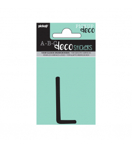 PLAKLETTER MILA 60 MM ZWART L