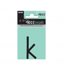 PLAKLETTER MILA 60 MM ZWART K