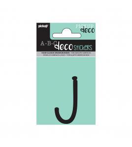 PLAKLETTER MILA 60 MM ZWART J