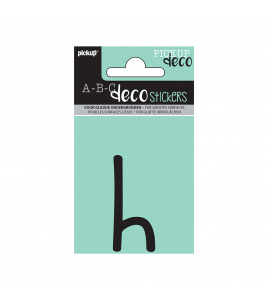 PLAKLETTER MILA 60 MM ZWART H