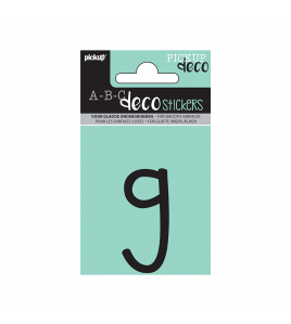 PLAKLETTER MILA 60 MM ZWART G