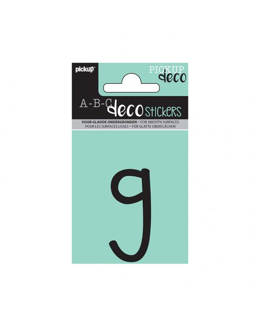 PLAKLETTER MILA 60 MM ZWART G