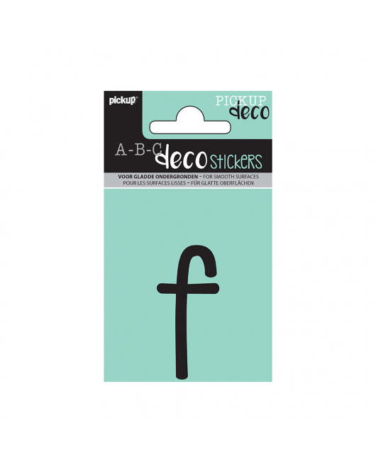 PLAKLETTER MILA 60 MM ZWART F