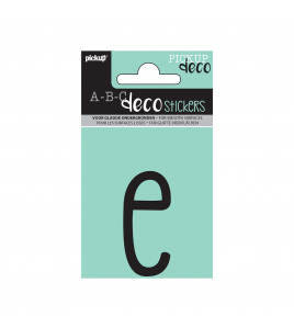 PLAKLETTER MILA 60 MM ZWART E