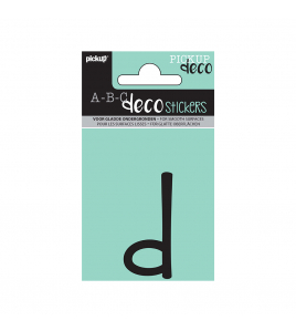 PLAKLETTER MILA 60 MM ZWART D