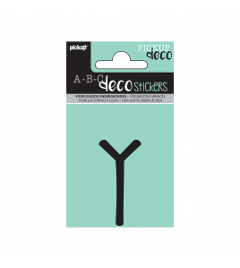 PLAKLETTER MILA 60 MM ZWART Y