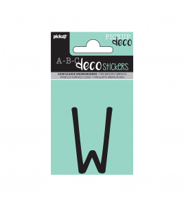 PLAKLETTER MILA 60 MM ZWART W