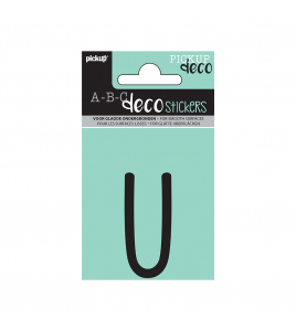 PLAKLETTER MILA 60 MM ZWART U