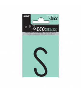 PLAKLETTER MILA 60 MM ZWART S