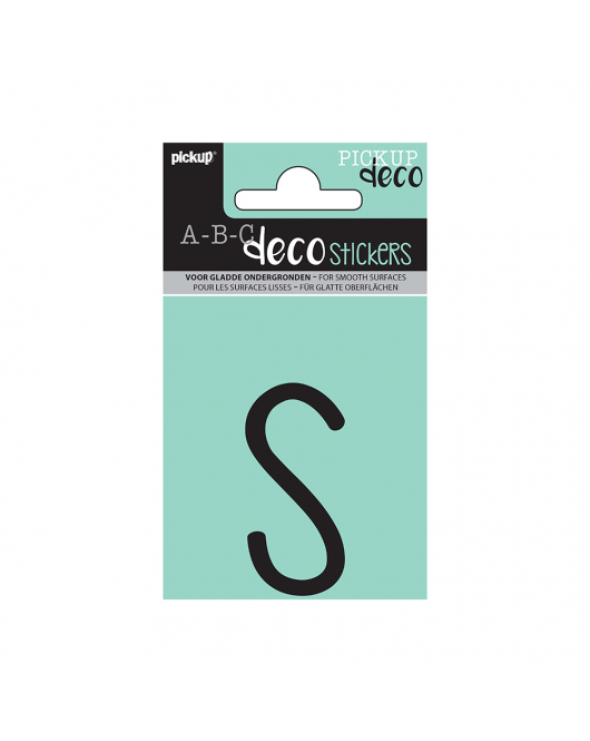 PLAKLETTER MILA 60 MM ZWART S