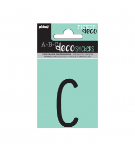 PLAKLETTER MILA 60 MM ZWART C