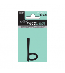 PLAKLETTER MILA 60 MM ZWART B