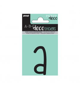 PLAKLETTER MILA 60 MM ZWART A