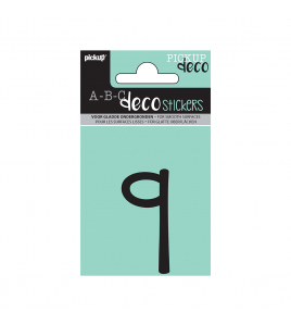 PLAKLETTER MILA 60 MM ZWART Q